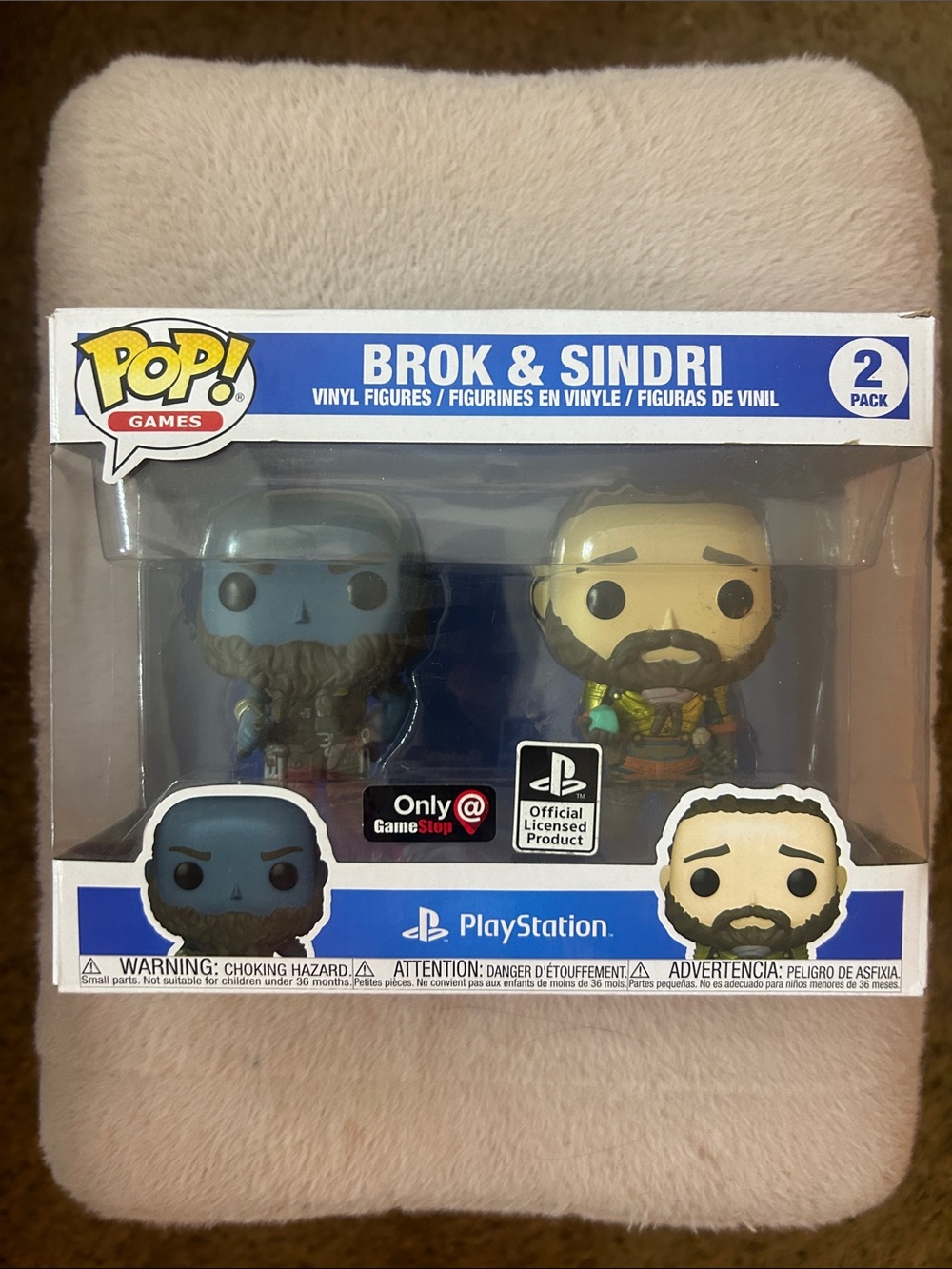 Funko Pop! Games Brok & Sindri 2-Pack - Blue & Tan Figures